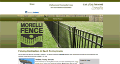 Desktop Screenshot of morellifence.com