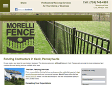 Tablet Screenshot of morellifence.com